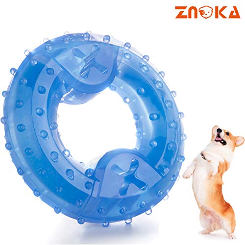 ZNOKA Pet Products Arctic Freeze Fetch Food Cooling Teether Upgraded Chew Toy (Ring)