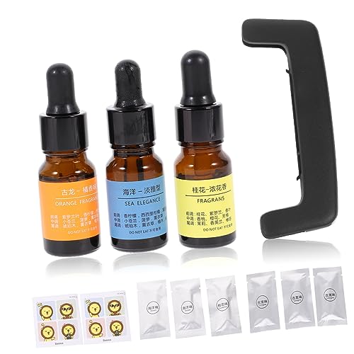 iplusmile Difusor De Fragancia Cerámica Para Coche Ambientador Magnético Clip De Ventilación Accesorios De Interior Para Automóvil Incluye De Colonia Flor De Osmanthus y Marino Fácil