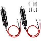 lkw kabelbaum 【Hohe Qualität】 Das Zigarettenanzünderkabel besteht aus hochwertigem Kupferkerndraht mit Doppelschicht PVC und guter Technologie, hoher Temperaturbeständigkeit, Schmelzbeständigkeit und kann mehr als 5000 mal gefaltet werden.