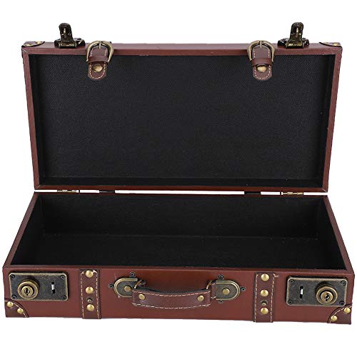 Yinhing Caja de Madera, 17.5in*9.1in*4.6in Caja de Memoria de Caja de Recuerdos con Tapa para Varios Usos