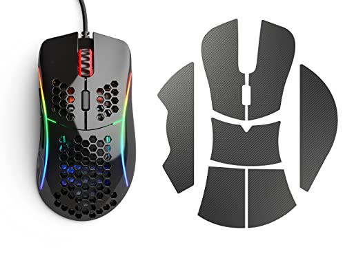 Glorious Model D Gaming Mouse, Glossy Black (GD-GBLACK) + Glorious Gaming Mouse Grip Tape (Model D) (Bundle)