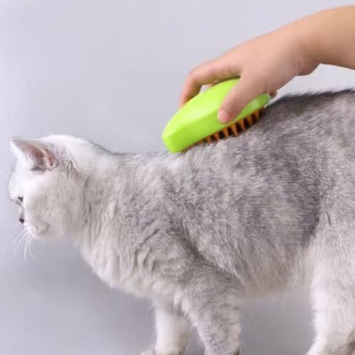 Escova Para Gatos A Vapor 3 Em 1 Pente Stea-Autolimpante Escova Vaporizador Pente de Remoção de Pelo