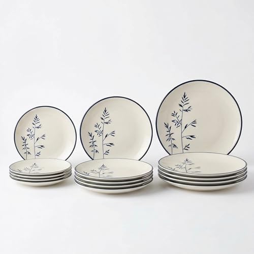 Imagen de SANTA CLARA Vajilla Completa 12 Piezas Porcelana Premium para 4 Personas