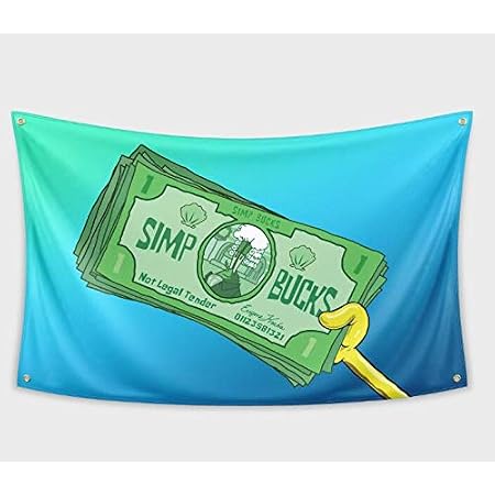 Download Amazon Com Simp Bucks Banner Flag 3x5feet For College Dorm Frat Or Man Cave Garden Outdoor