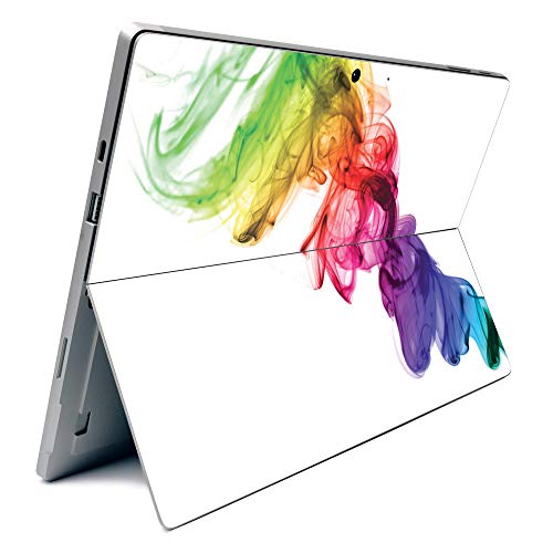 Image of MightySkins Carbon Fiber Skin for Microsoft Surface Pro 7 - Rainbow Smoke | Textured Carbon Fiber Finish | Easy to Apply, Remove, and Change Styles | Made in The USA