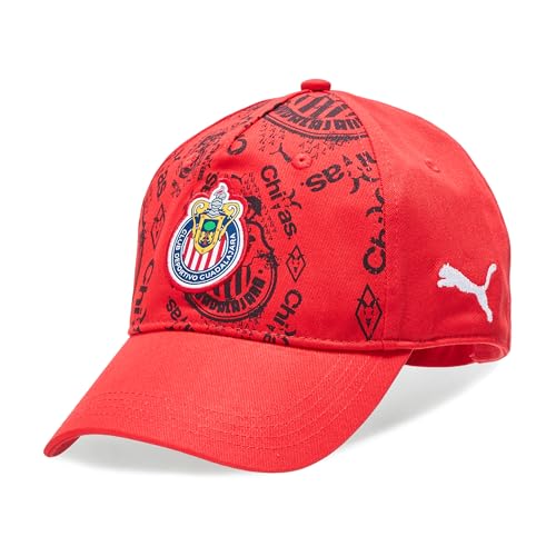 Puma Unisex Chivas Culture Baseball Cap Red-White AH25 One Size