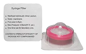 ADVANGENE Syringe Filter Sterile, Nylon, 0.45micron 30mm, Pink (30/pk)