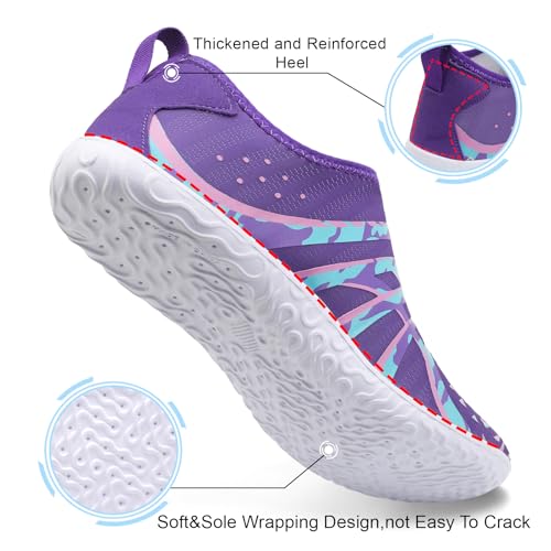 Image of Spesoul Womens and Mens Water Shoes Breathable Quick Dry Soft Barefoot Aqua Socks for Hiking Swim Beach Surf Yoga Sport
