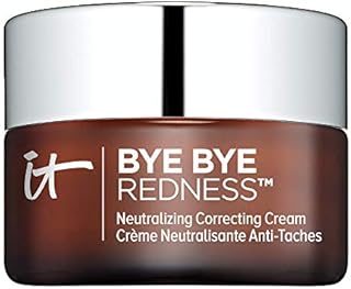 IT Cosmetics Bye Bye Redness, Transforming Porcelain Beige - Neutralizing Color-Correcting Cream - Reduces Redness - Long-Wearing Coverage - With Hydrolyzed Collagen - 0.37 fl oz