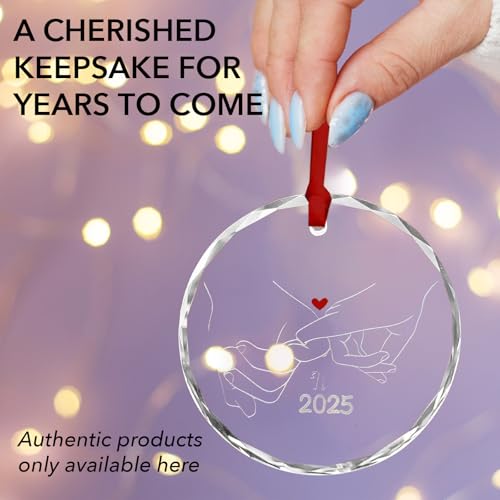 Engagement Gifts for Couples - Glass Ornament 2025, Personalized Gifts for Newly Engaged Couples, Happy Engagement Ideas for Her, Bride to Be - Engaged for Her, Friends