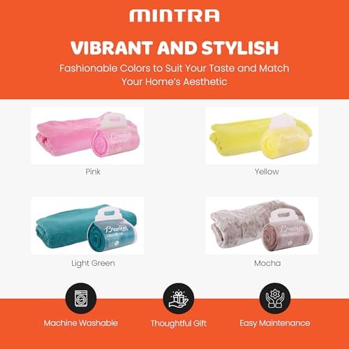 Miniatura 4 de Mintra Home Manta para sofá, manta de vellón de poliéster suave, acogedora y ligera para decoración de otoño, para cama, funda de sofá, 60 x 80
