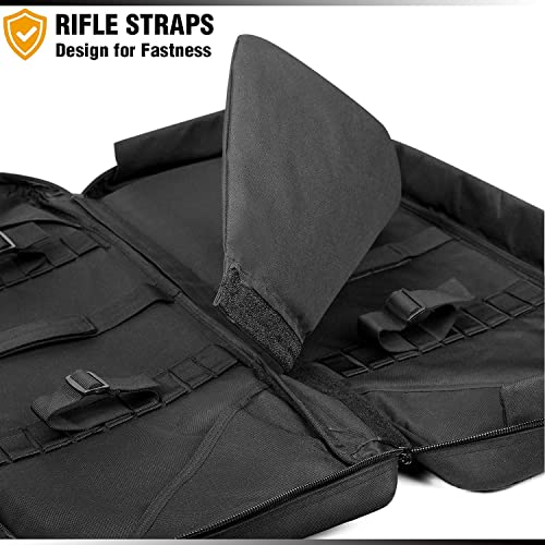 Dbtac Double Rifle Bag 32" (Black) + Range Bag Xs For 1~2 Pistol (Black), Lockable Zipper, Durable Material, Compact Design #TOP2
