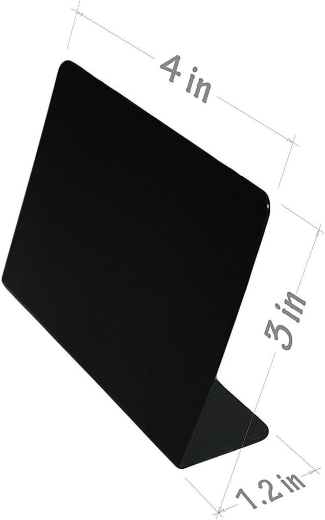 KanDuo Tischtafel-Schilder for Werbetafeln, 10er-Pack Mini-Tafelschilder 10 x 7,5 for Lebensmittel – Buffet – Tische – kleine Tafelschilder – Mini-Tafelschilder for Lebensmittel – Tisch-Tafelschilder