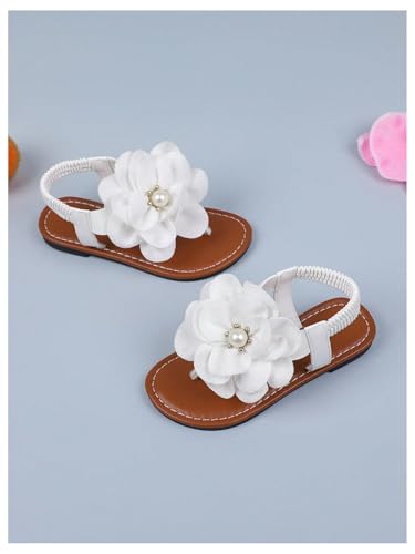 Image of GORGLITTER Girl's Flower Sandals Strappy Cute Open Toe Dress Sandals