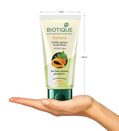 Image of Biotique Bio Papaya Exfoliating Face Wash + Bio Papaya Revitalizing Tan Removal Scrub + Bio Fruit Whitening And Depigmentation Face Pack For All Skin Types