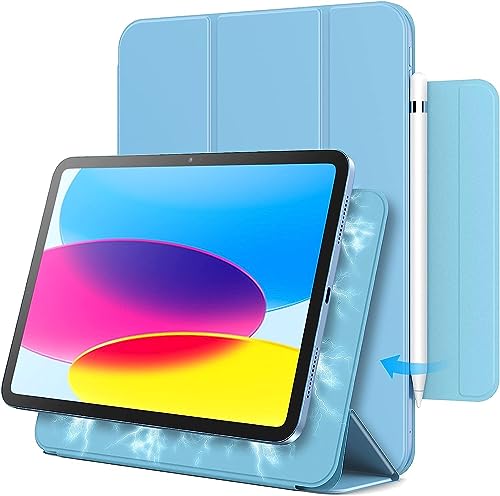 Image of ProElite Case Cover for Apple iPad (A16) 11th /10th Gen (2025 /2022) Cover, Smart Magnetic Case Cover for Apple iPad 11th /10th Generation 2025 /2022, Haze Blue