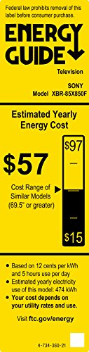 Sony XBR85X850F 85-Inch 4K Ultra HD Smart LED TV