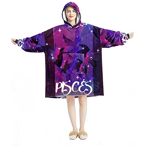 Sweat à capuche surdimensionné flanelle Sherpa, cadeau idéal zodiaque chinois