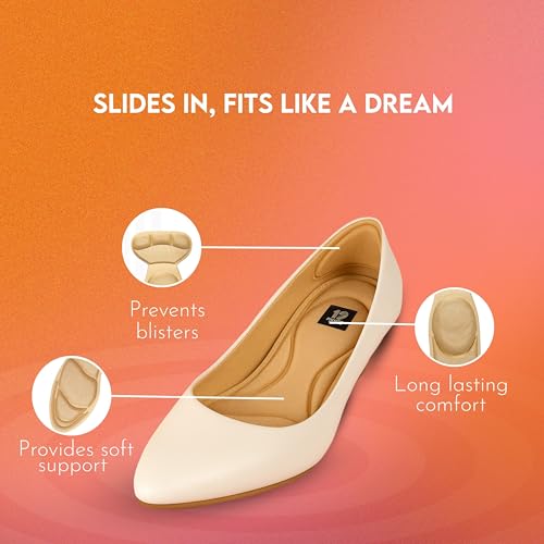 Image of Bellies Memory Foam Insoles for Women - Full Length Cushioned Insole pads for Comfort, for Bellies (Mojdi) Shoes, with Shoe Bite Protector, Pain Relief, Adjustable Universal Size, Pack of 2