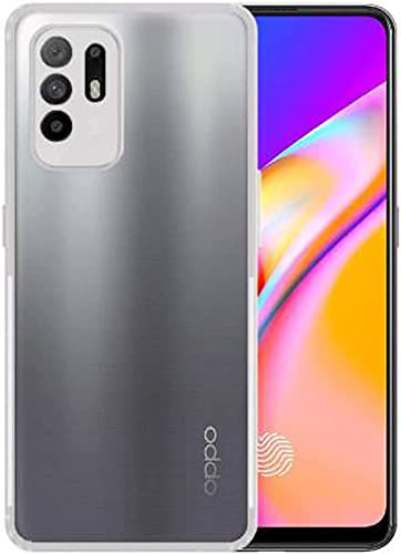 Image of Soft Flexible Silicone Back Cover Compatible with Oppo F19 Pro+ 5G, Transparent Case