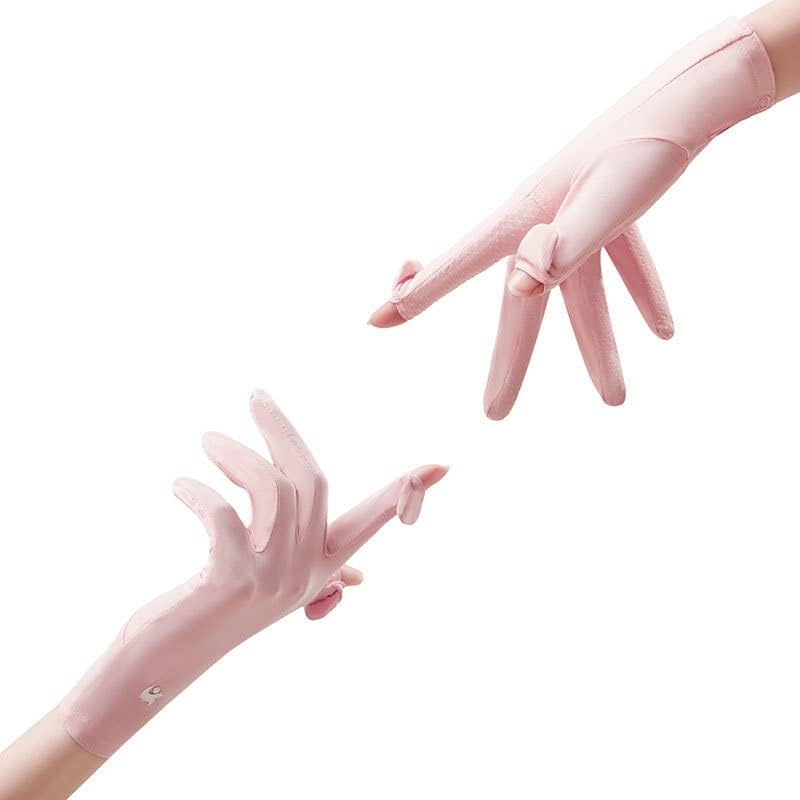 Women Driving Gloves Sun UV Protection Summer Outdoor Hiking UPF 50+ Gloves Touchscreen Full Finger - Image 7