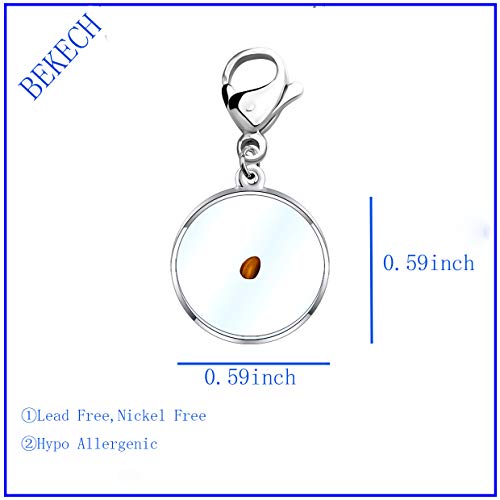 BEKECH Seed of Faith Mustard Seed Charm Zipper Pull Clip On Gift for Religious Men Women Christian Sunday School Teacher3