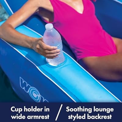 WOW Sports Aufblasbarer Pool-Lounge-Sessel – Der perfekte Sommer-Spaß für Kinder und Erwachsene zum Entspannen und Planschen! – Bild 5