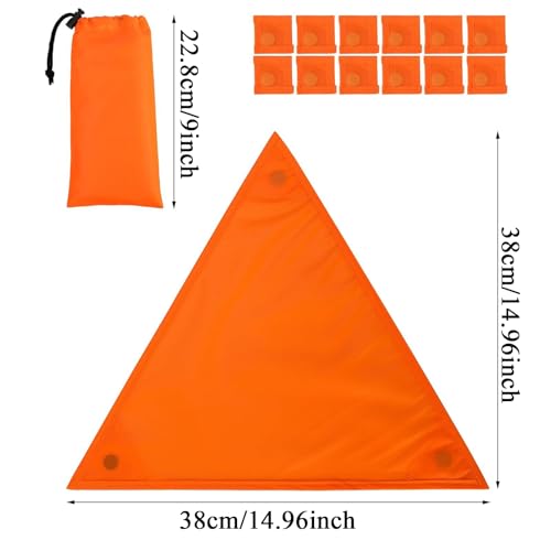 Cachettes de chasse orange x4 imperméables et haute visibilité - 7