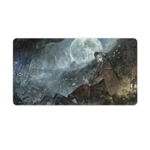 マウスパッド 大型 ゲーミング Bloodborne ブラッドボーン ゲーミングマウスパッド 40X75cm デスクマット すべり止め 柔らかい エッジ周辺強化 デスクパッド 傷防止 丈夫 光学式マウス対応 パソコンマット ラップトップマット 快適 薄型 防水 清潔しやすい ゲーム 学習 オフィス 仕事用 人気 ギフト 装飾用