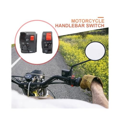 Commutateur de guidon de moto pour commande d'éclairage variable et klaxon - 5