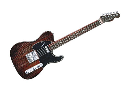 George Harrison’s Rosewood Fender Telecaster Affiche d’art Taille A1 - Les Beatles, Paul McCartney, John Lennon, RIngo Starr, George Harrison George Harrison's Rosewood Fender Telecaster Affiche d'art Taille A1