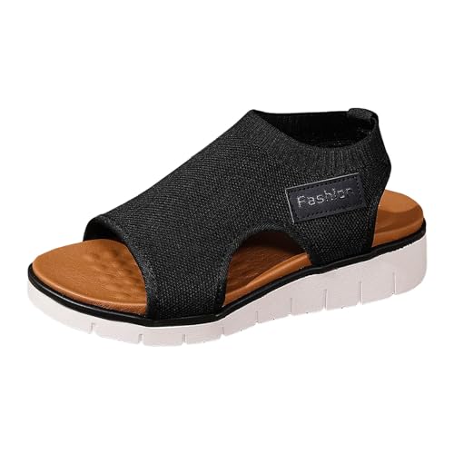 Sandales femme sabots à bouche de poisson pour soulager les pieds douloureux
