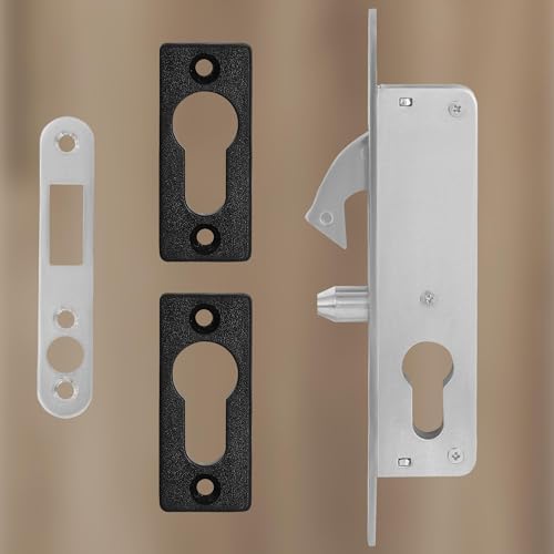 KOTARBAU® Hakenschloss Schiebetore Einsteckschloss H-35 Hakenfallenschloss Schiebetürschloss Verzinkt Korrosionsbeständig Schließblech Eingangstor