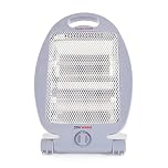 STAYWARM 800w 2 Bar Quartz Heater with 2 Heat Settings / Safety Tip-over Switch / Wide Angle Heat Reflector / Carry Handle - F2102GR - Grey