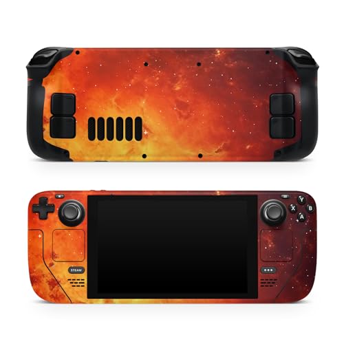 Autocollant Steam Deck orange TACKY DESIGN FireSkin en vinyle 3M