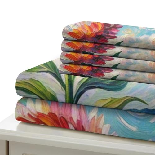 Housse de couette 140x200 microfibre douce imprimée 3D et zippée - 6