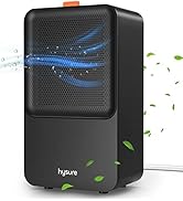 Hysure 2000ml Dehumidifier with Drain Hose for Home 215 sq ft, Quiet Portable Electric Dehumidifi...