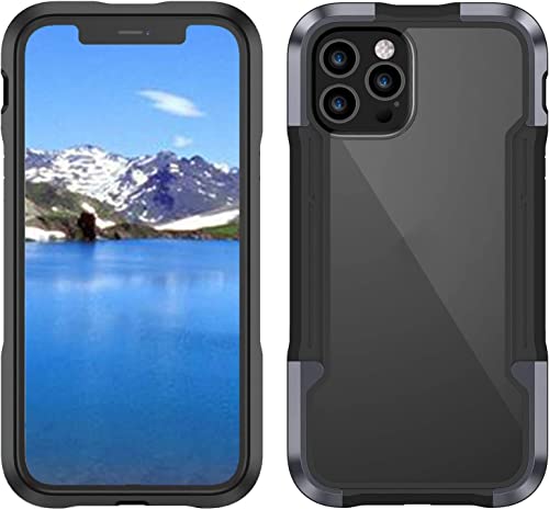 Coque iPhone 12 antichoc anti-jaunissement fine grise