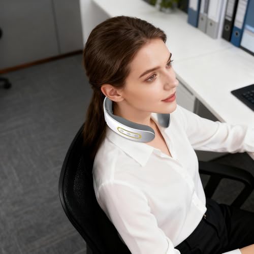 Yplkm Masajeador Cervical - Dispositivo Inalámbrico Portátil Recargable Con 6 Modos De Masaje,Masajeador Cervical Para El Cuello Con Calor,Para Cumpleaños y Navidad para Mamá, Papá, Esposa, Esposo y - imagen 2