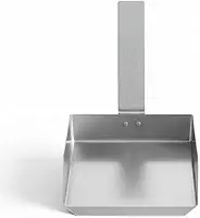PAZINHA INOX 304 10X12 LIMPEZA CINZAS CHURRASQUEIRA BRASA FORNO FOGAO A LENHA