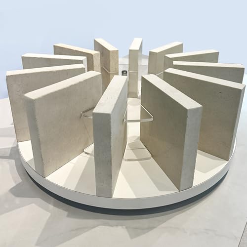 Présentoir pour carreaux de porcelaine support échantillons acrylique 12 rainures
