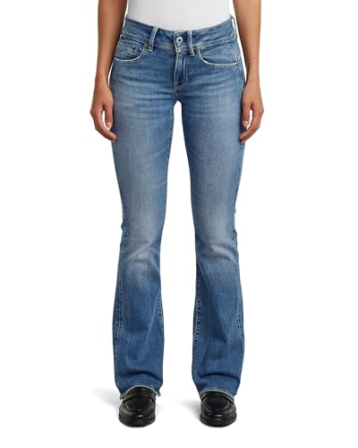 G-STAR Women's Midge Bootcut Jeans, Colour Blue, Size: Waist 28, Inseam 30