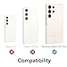 Lunivop for Samsung Galaxy S24 Ultra case 2024 Metal Hard Phone Case Cover Case para Screw(with Soft Screen Protector) Heavy Duty Rugged Military Grade Black Red