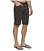 prAna Men's Brion Short, Charcoal, 32W x 9L