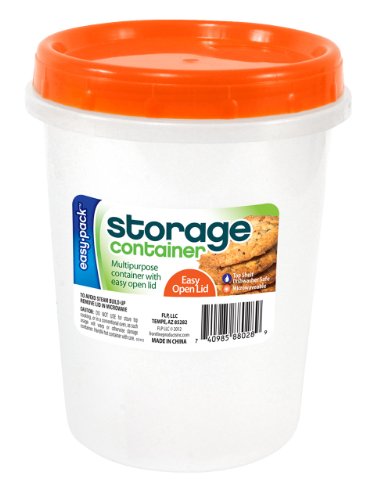 Easy Pack Tall Round Food Storage Container, 1.6-Liter
