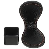 LIGIGWASH 磁気ベルトクリップ付き革製ビリチョークホルダー 耐久性スヌーカープール用キューチョーク収納ケース ビリプレーヤー向けポータ