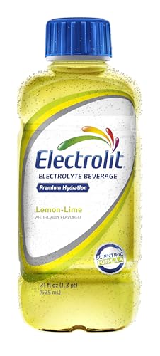 Electrolit, Electrolyte Beverage, Lemon-Lime, 21 Fl Oz bottle (Pack of 12)