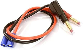 Integy RC Model C28380 EC3 Charge Cable 14AWG 30cm Wire Harness w/Banana Plugs Charging Jack