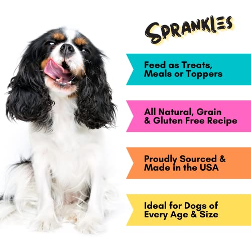 Sprankles Freeze Dried Dog Food Toppers & Treats, 16 Oz Chicken Formula - Complete Meal Grain-Free Dog Food, Made In Usa High Protein Freeze Dried Raw Dog Treats, Perfect As Meal, Topper, Or Treat #TOP2