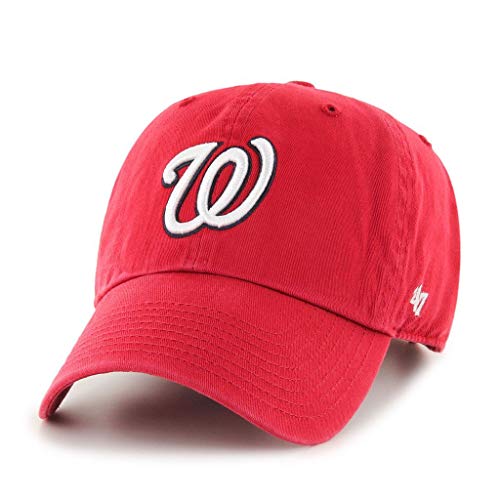 '47 MLB Washington Nationals Brand Navy Basic Logo Clean Up Home Adjustable Hat